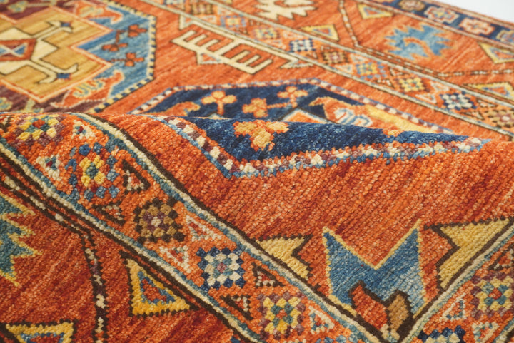 3x4 Red Ersari Hand Knotted Afghan Wool Oriental Rug - Yildiz Rugs