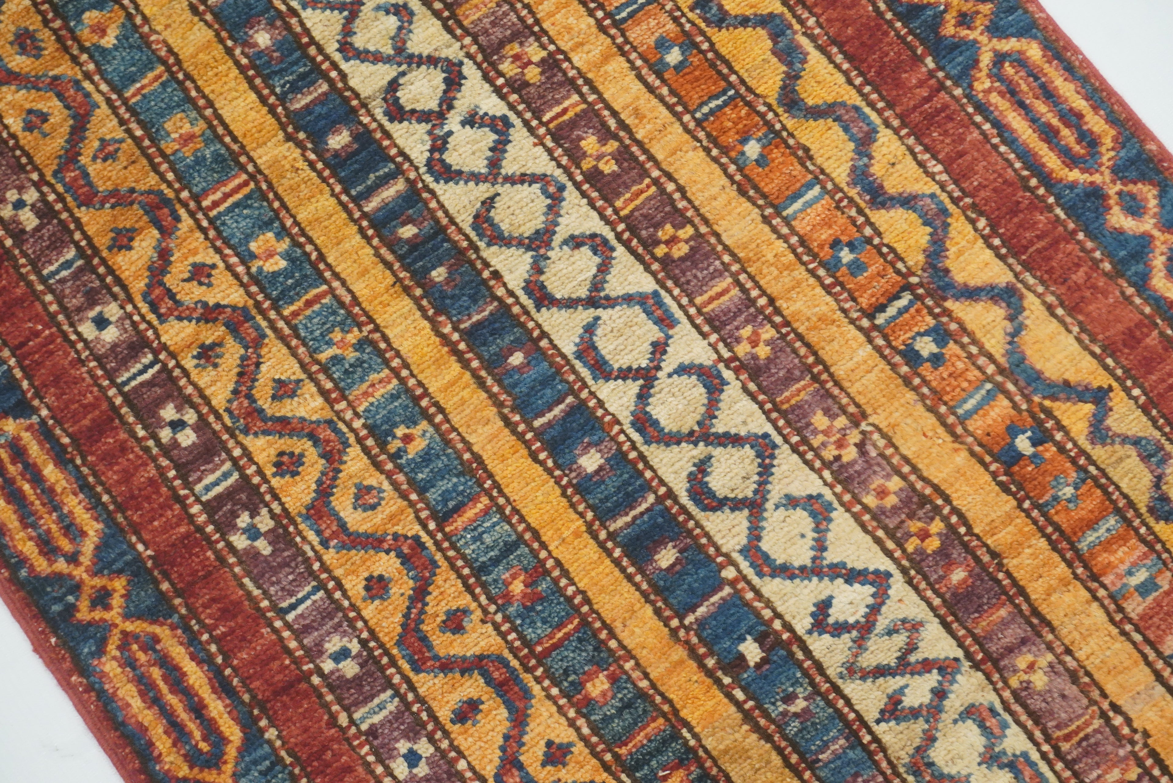2x3 Red Turkish Hand-Knotted Wool Rug - Yildiz Rugs
