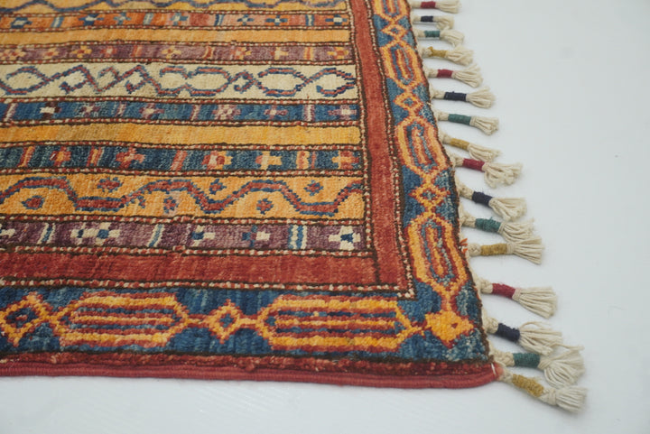 2x3 Red Turkish Hand-Knotted Wool Rug - Yildiz Rugs