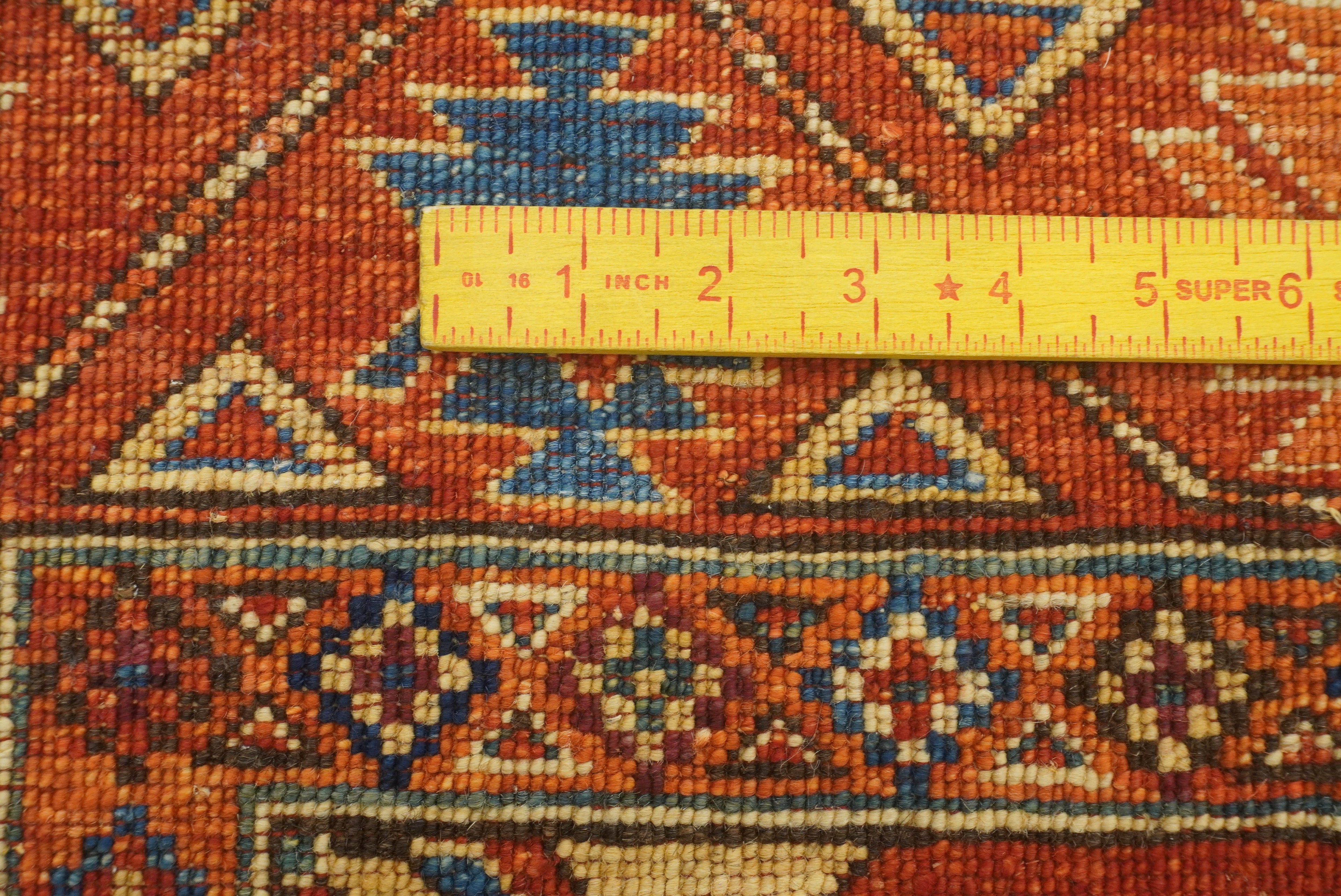 3x4 Red Ersari Hand Knotted Afghan Wool Oriental Rug - Yildiz Rugs