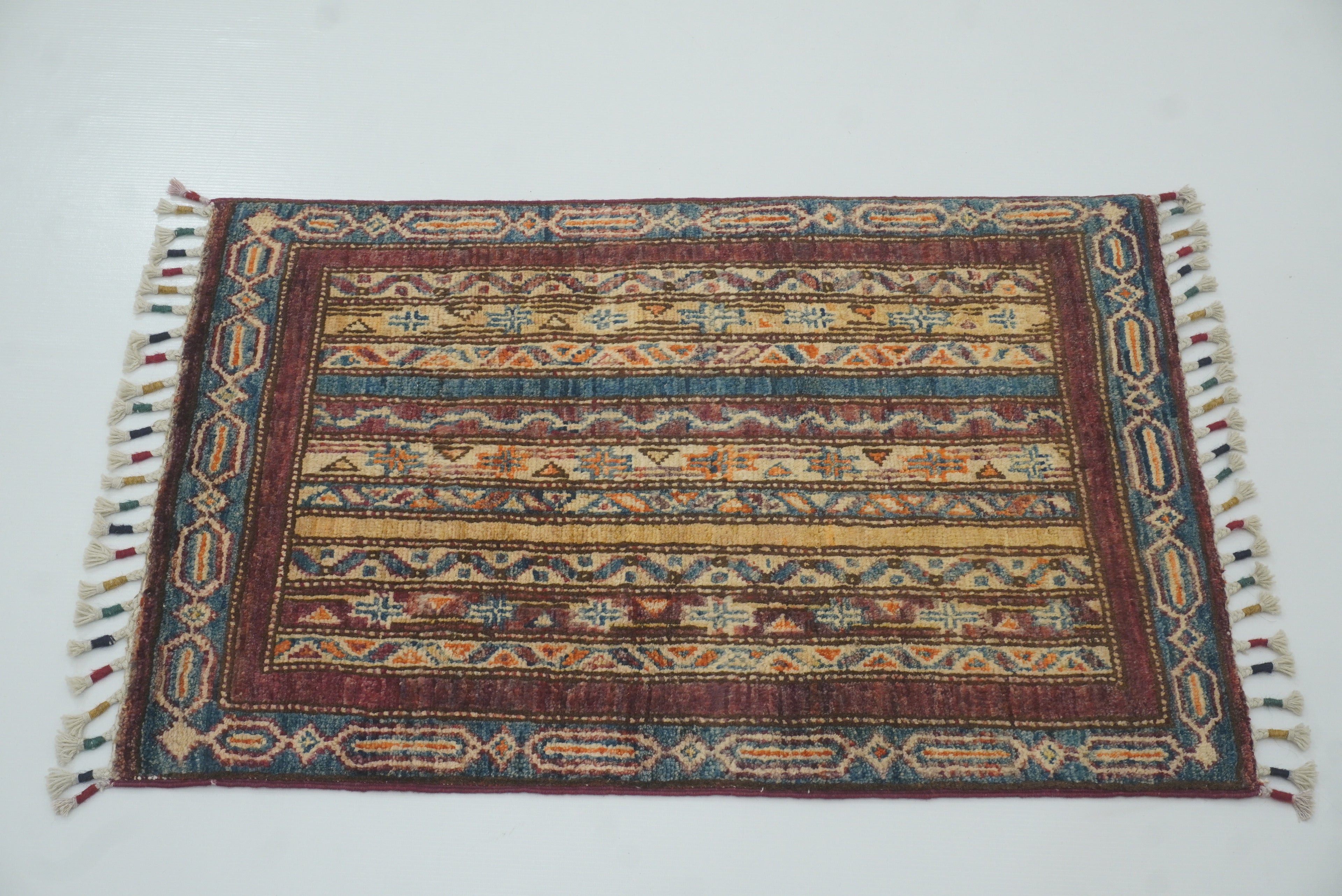 2x3 Purple Turkish Hand-Knotted Wool Rug - Yildiz Rugs