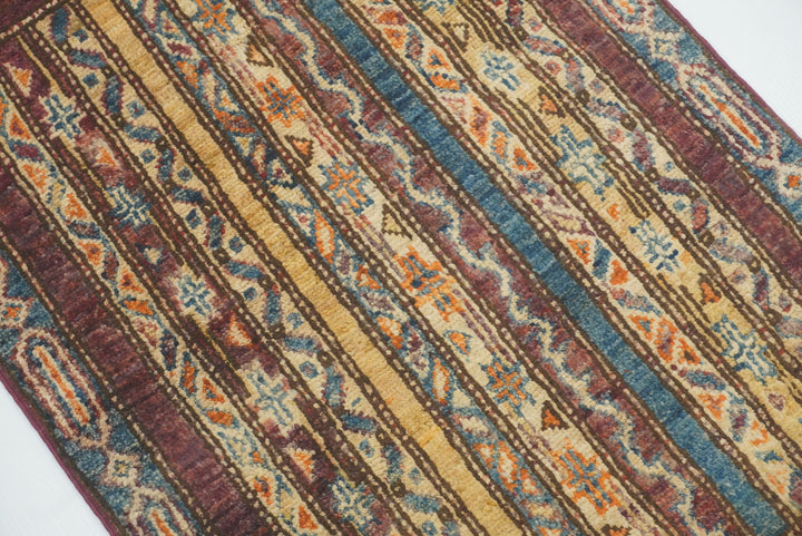 2x3 Purple Turkish Hand-Knotted Wool Rug - Yildiz Rugs