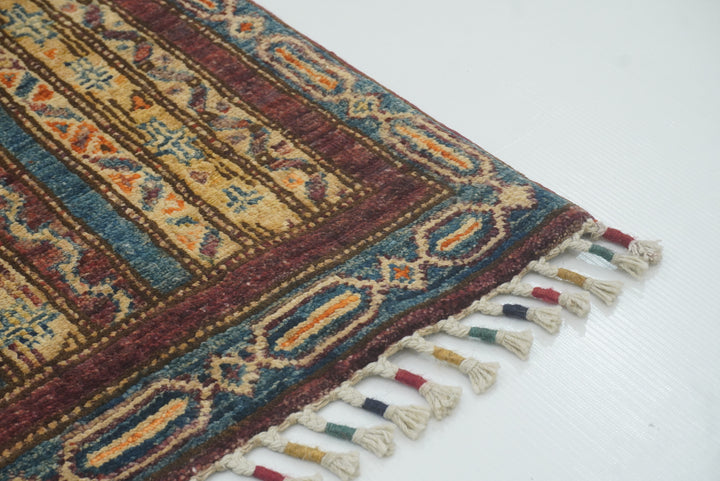 2x3 Purple Turkish Hand-Knotted Wool Rug - Yildiz Rugs