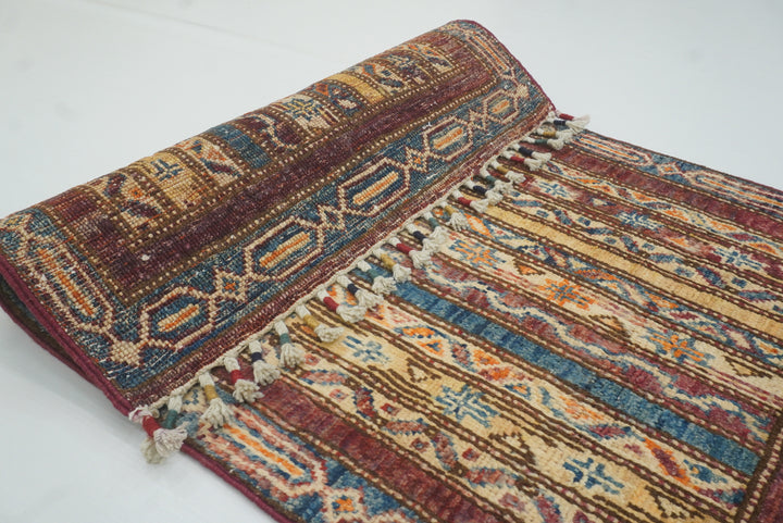 2x3 Purple Turkish Hand-Knotted Wool Rug - Yildiz Rugs