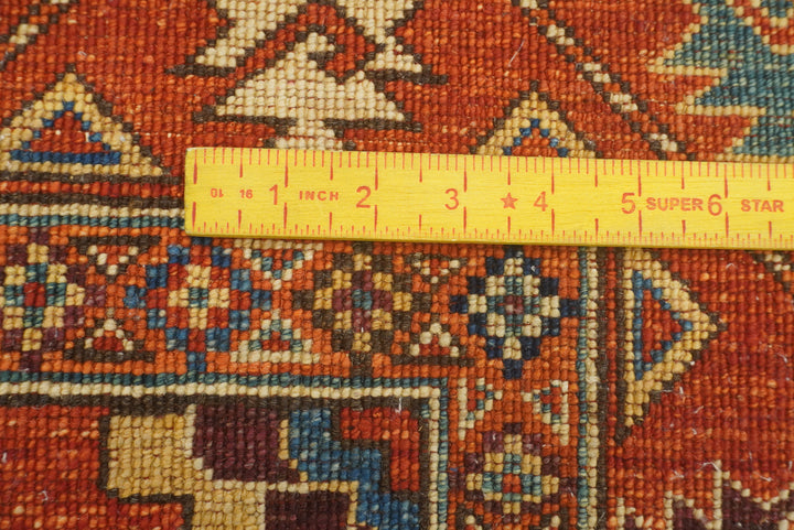 3x4 Red Ersari Hand Knotted Afghan Wool Oriental Rug - Yildiz Rugs