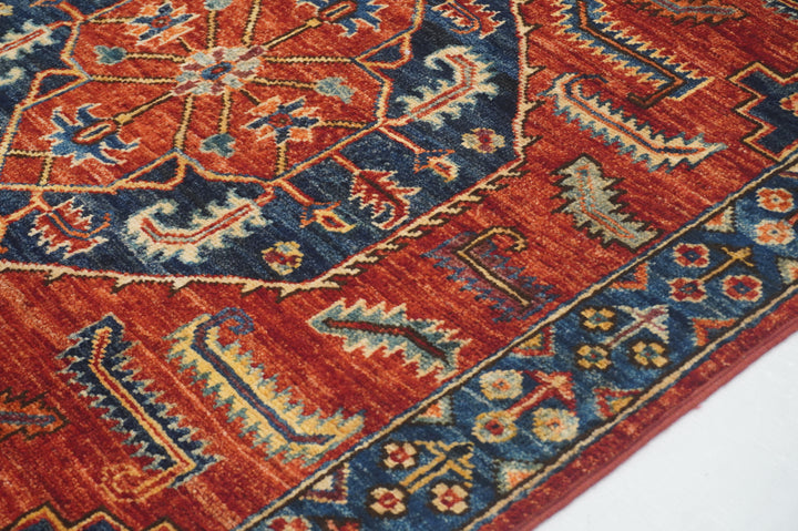 12 ft Red Heriz Traditional Afghan Hand knotted Runner Rug