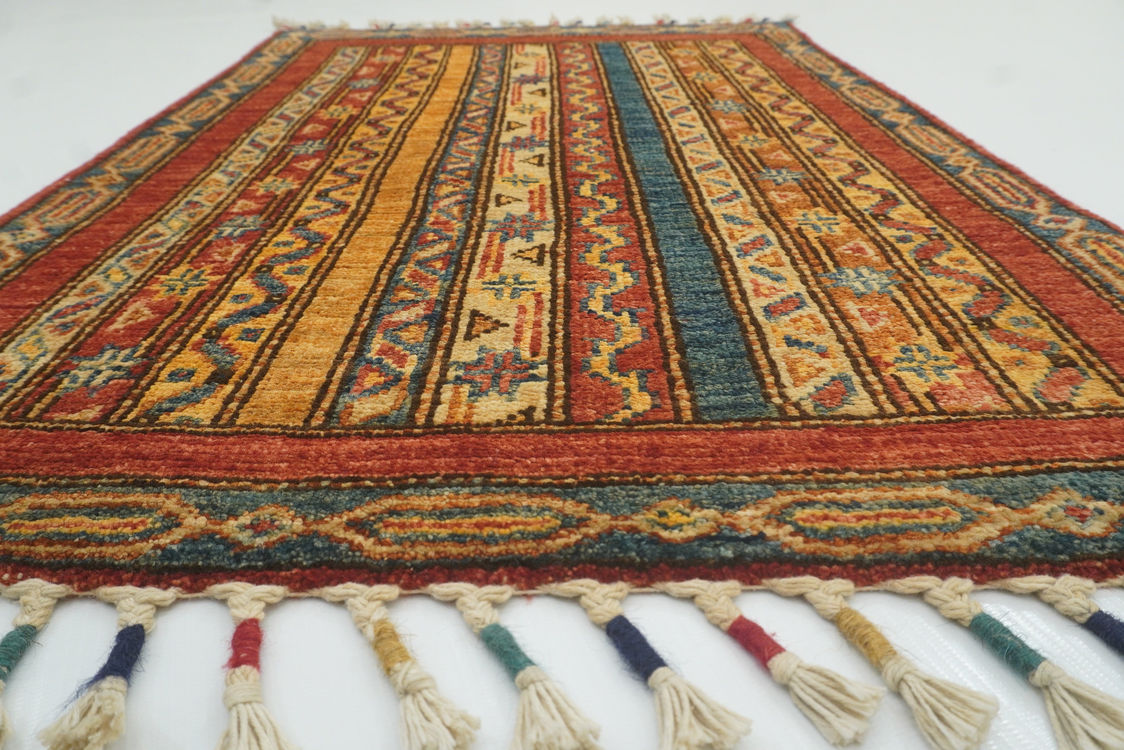 2x3 Red Turkish Hand-Knotted Wool Rug - Yildiz Rugs