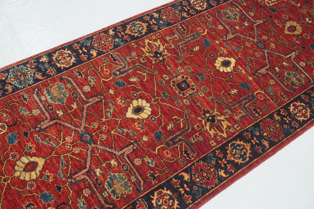 10 ft Red Bidjar Afghan hand knotted Oriental Runner Rug