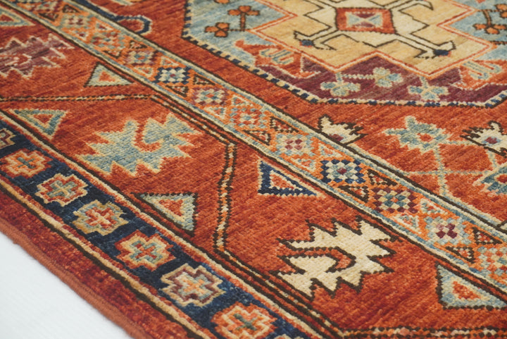 3x4 Red Ersari Hand Knotted Afghan Wool Oriental Rug - Yildiz Rugs