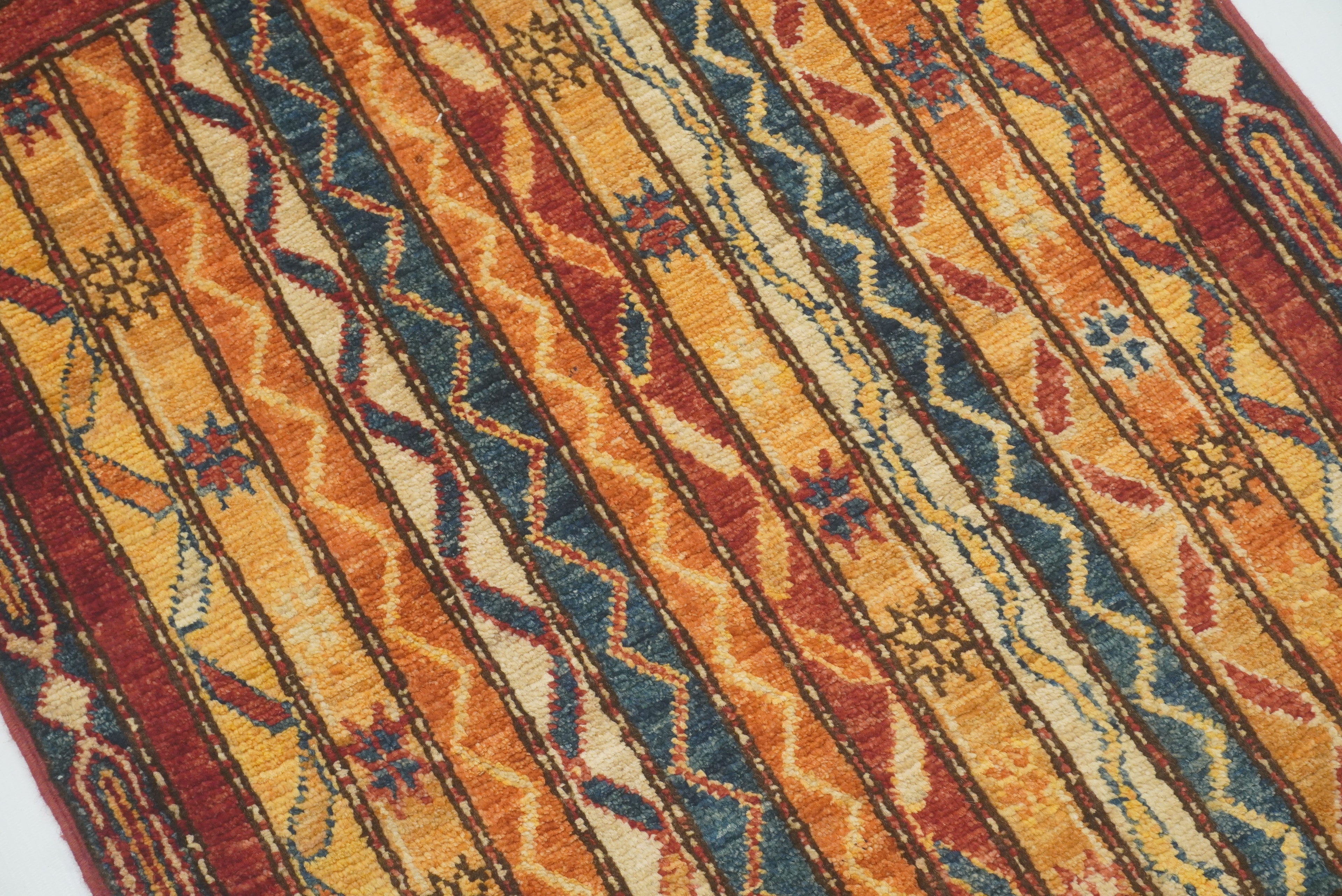 2x3 Red Turkish Hand-Knotted Wool Rug - Yildiz Rugs