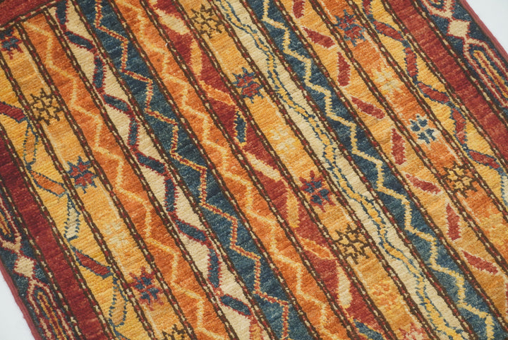 2x3 Red Turkish Hand-Knotted Wool Rug - Yildiz Rugs