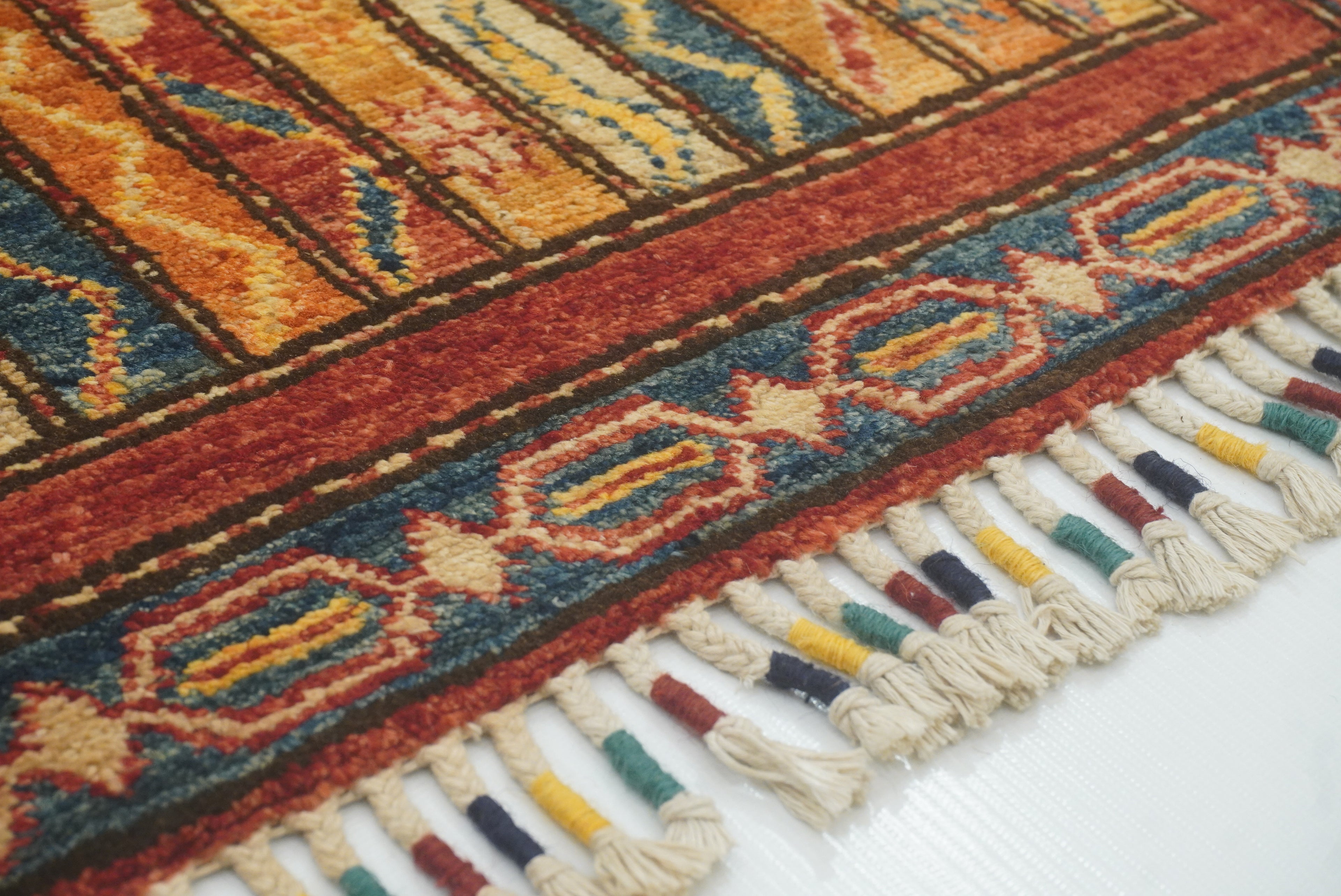 2x3 Red Turkish Hand-Knotted Wool Rug - Yildiz Rugs