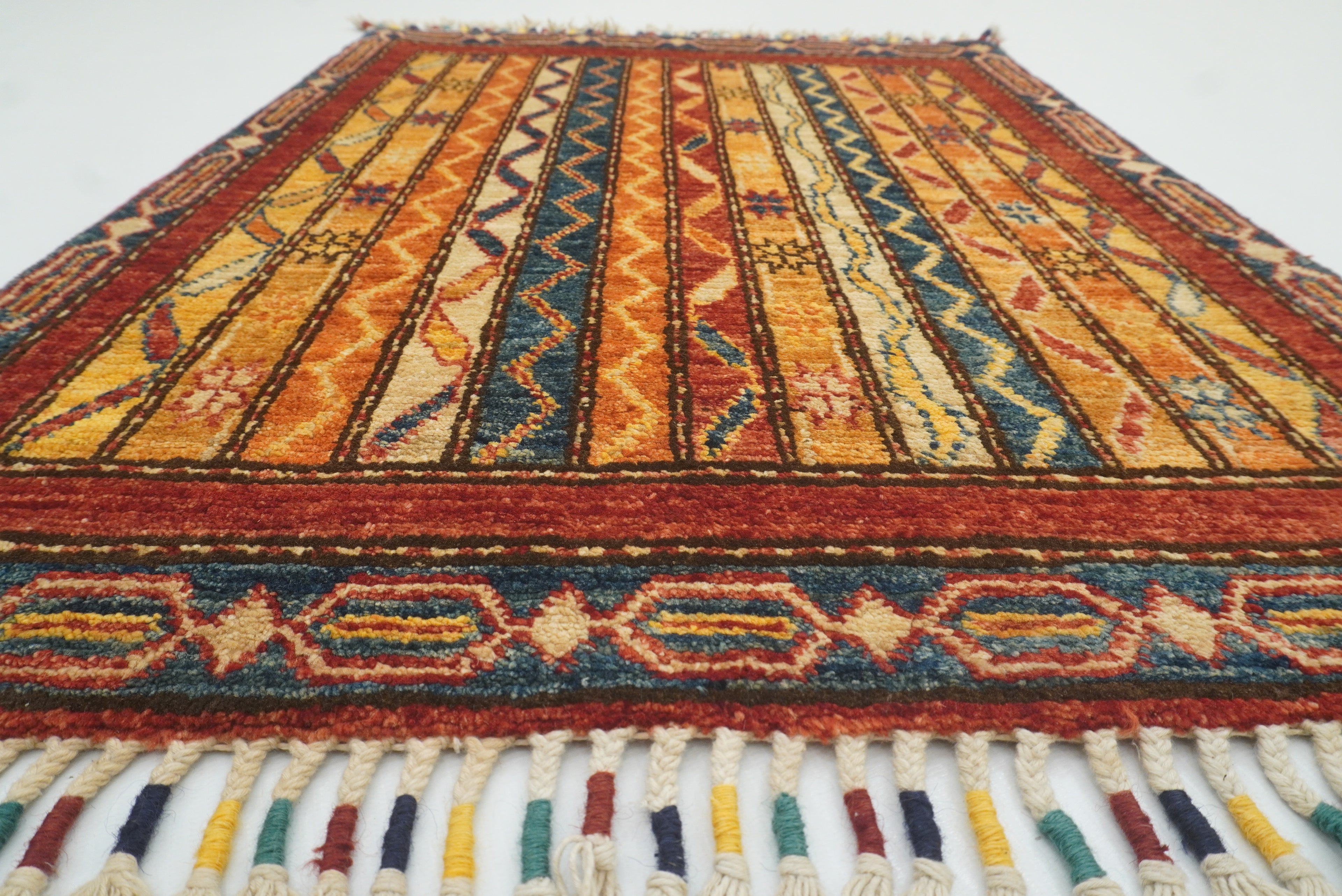 2x3 Red Turkish Hand-Knotted Wool Rug - Yildiz Rugs
