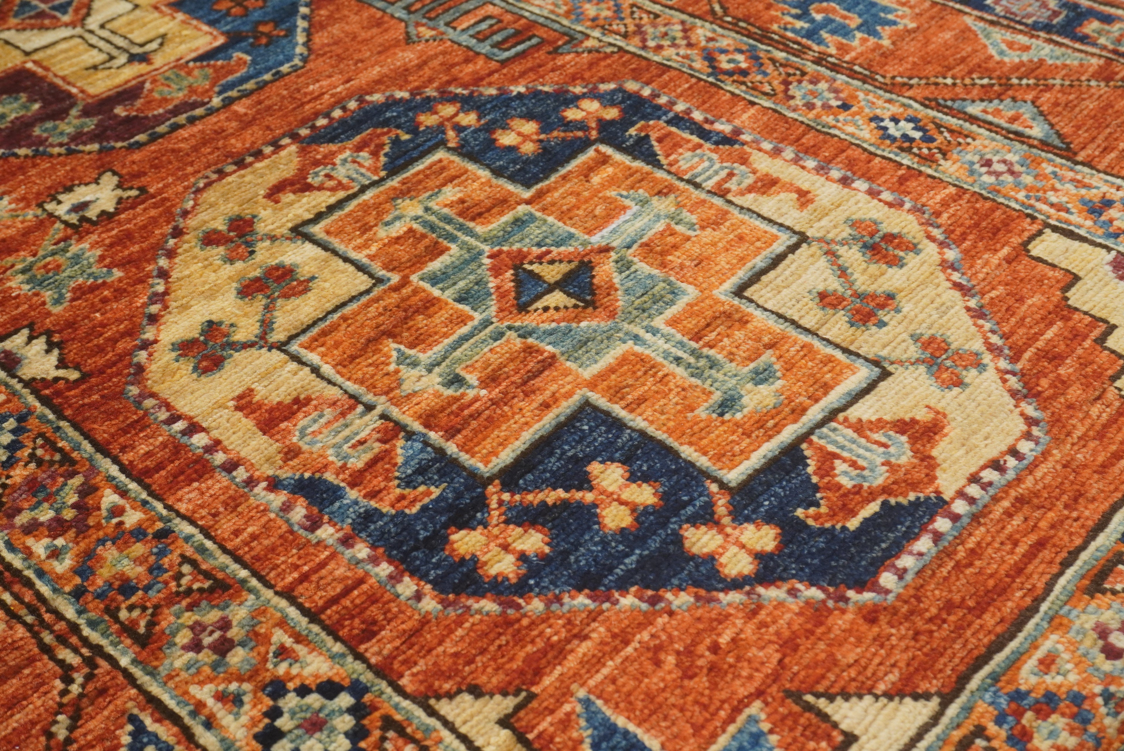 3x4 Red Ersari Hand Knotted Afghan Wool Oriental Rug - Yildiz Rugs