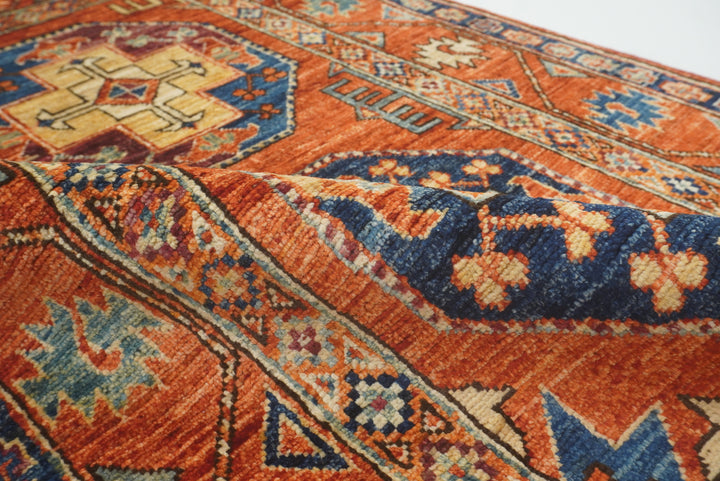 3x4 Red Ersari Hand Knotted Afghan Wool Oriental Rug - Yildiz Rugs