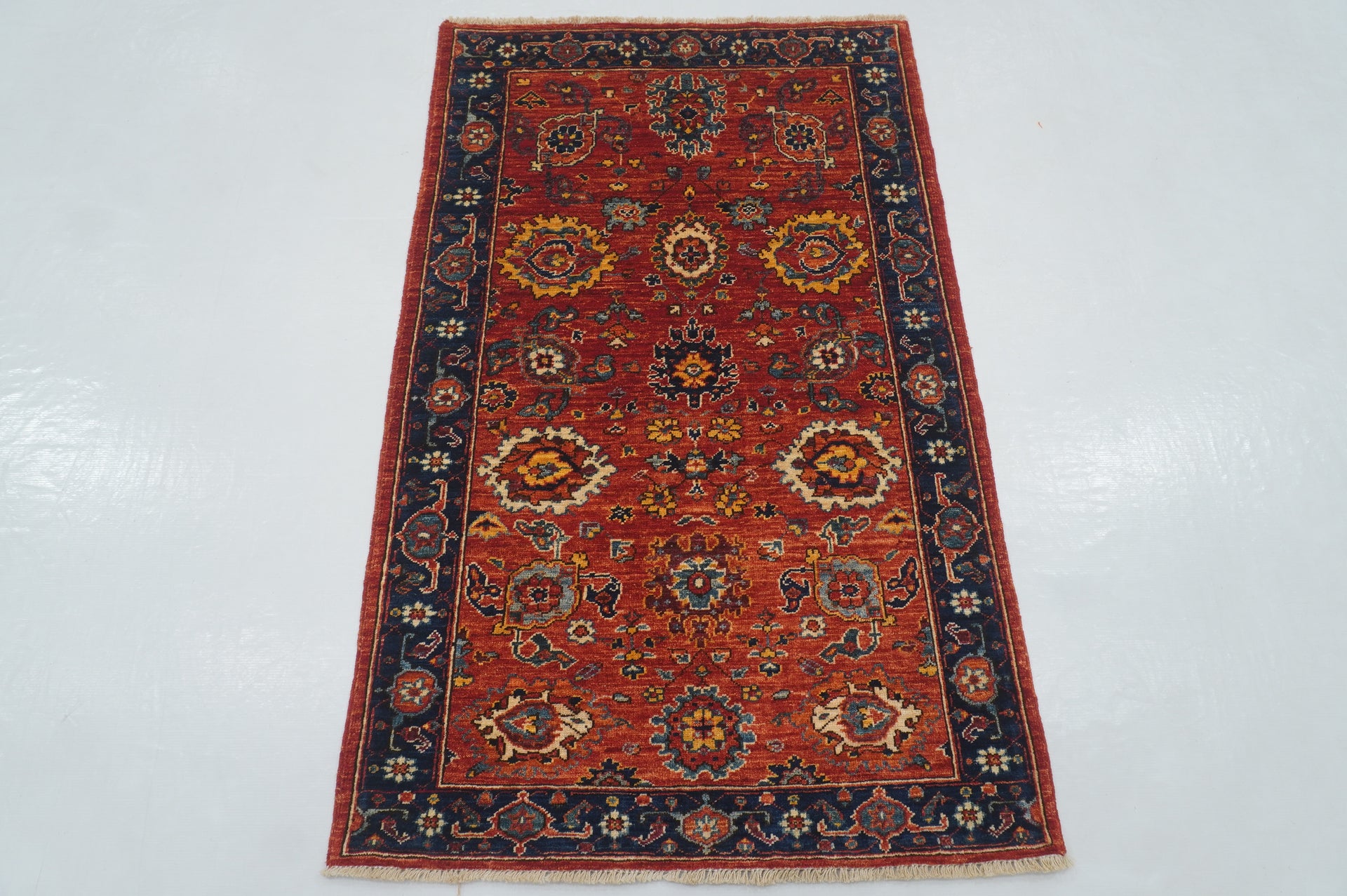 3x5 Rusty Red Bidjar Afghan Hand knotted Oriental Rug - Yildiz Rugs