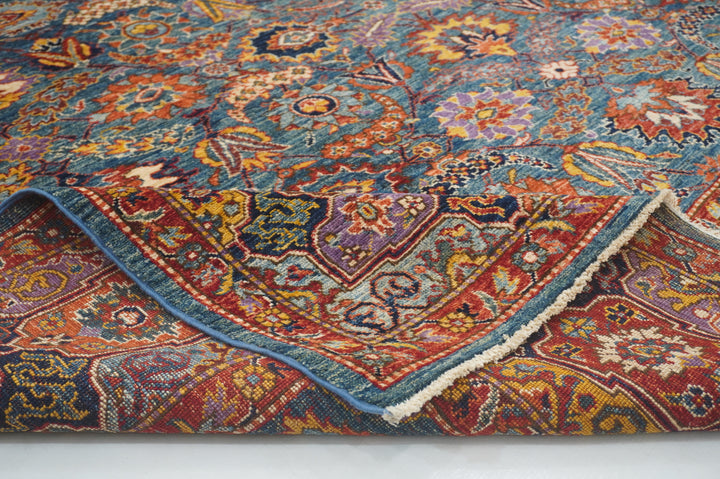 8x10 Blue Bidjar Afghan Hand knotted Oriental Rug - Yildiz Rugs