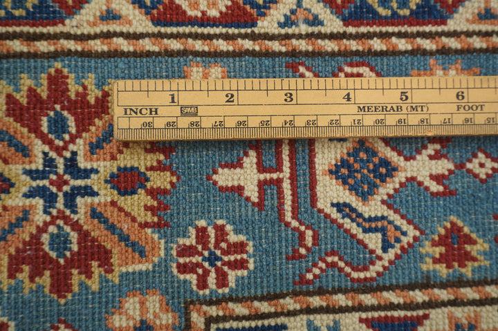 5x7 Red Afghan Shirvan Vintage Caucasian Hand knotted Rug