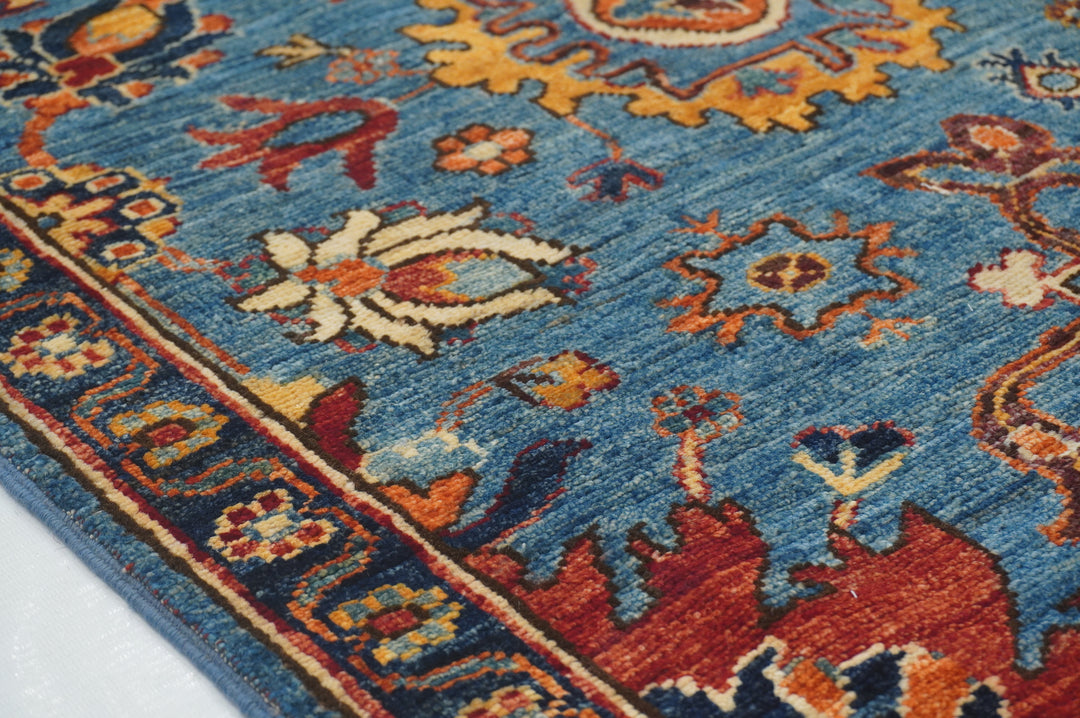 14 Ft Blue Bidjar Afghan hand knotted Oriental Runner Rug