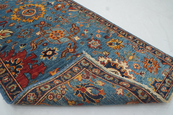 14 Ft Blue Bidjar Afghan hand knotted Oriental Runner Rug