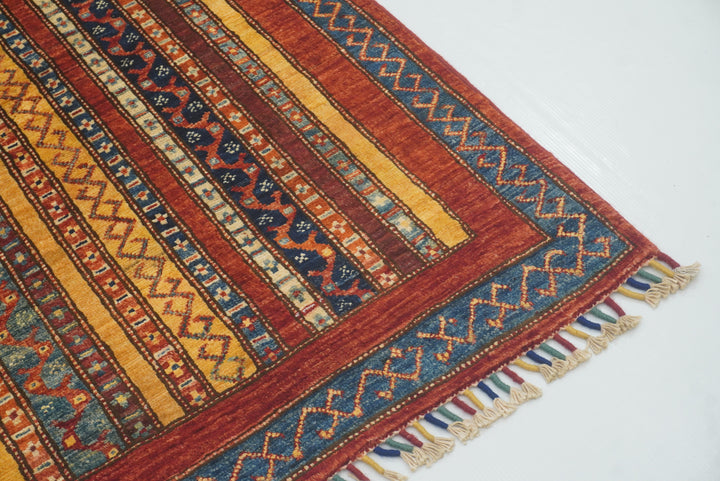 3x4 Red Turkish Style Hand knotted Wool Rug - Yildiz Rugs