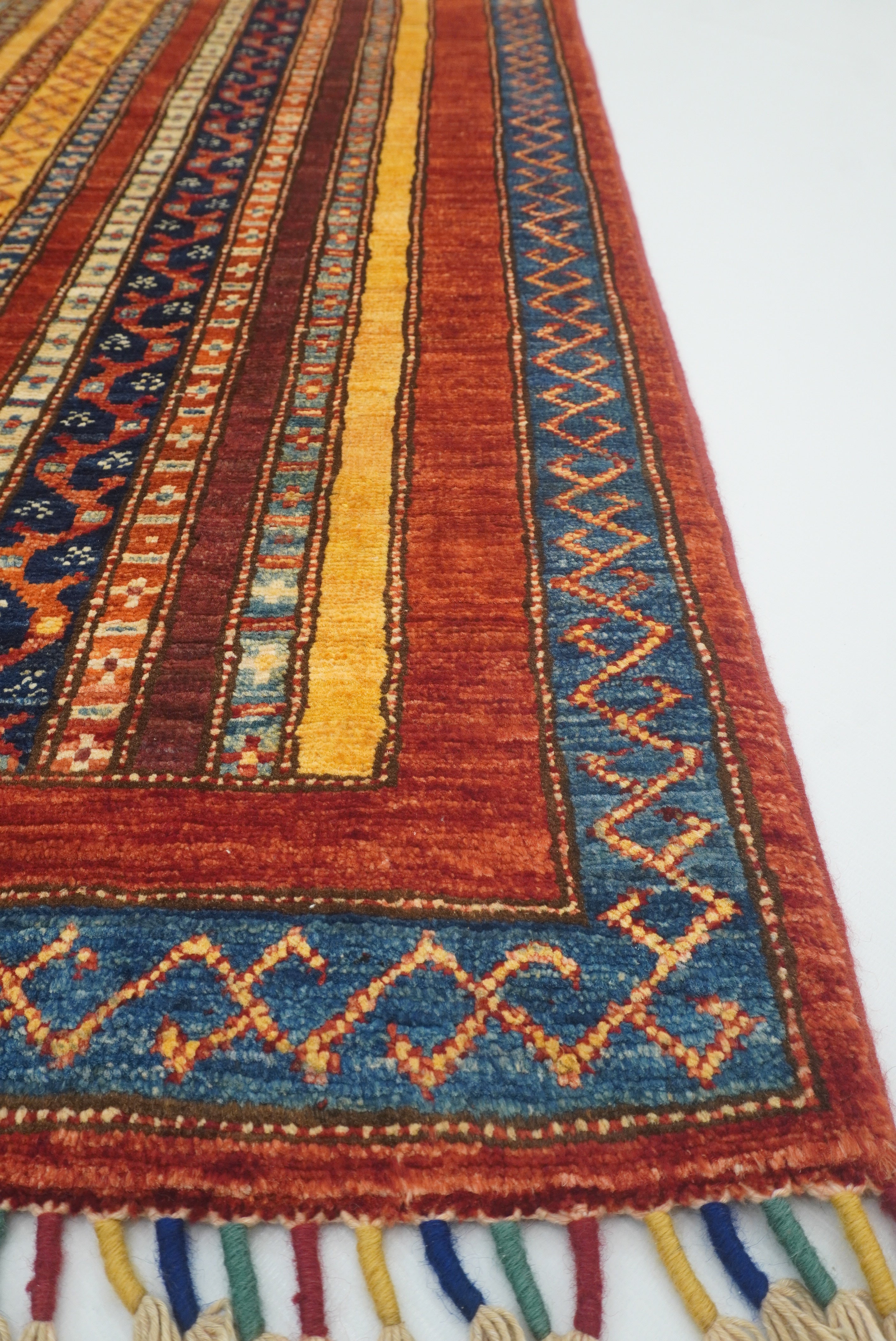3x4 Red Turkish Style Hand knotted Wool Rug - Yildiz Rugs
