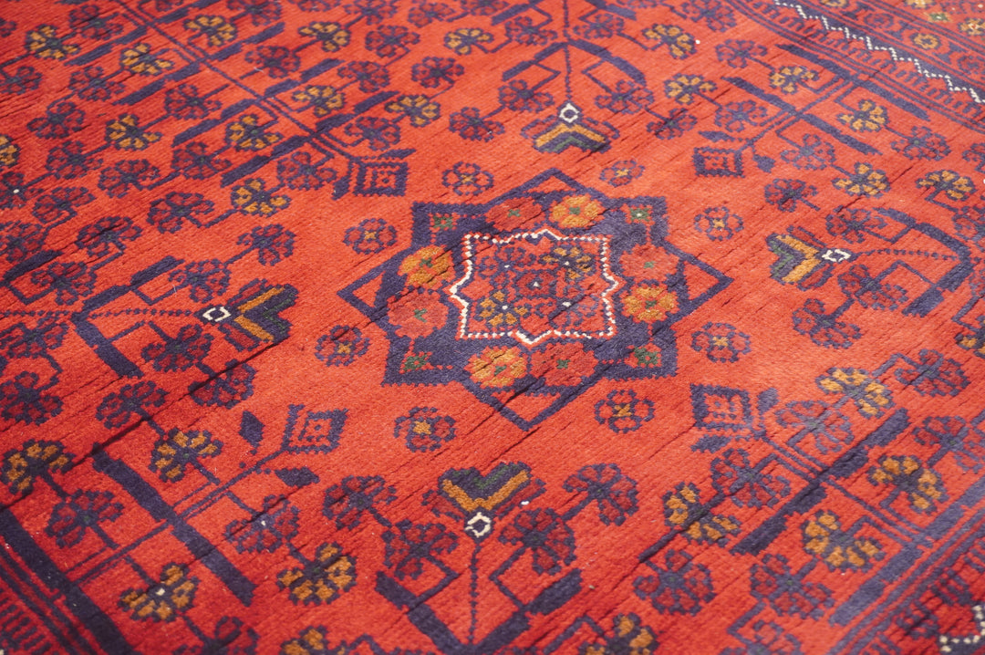 3x5 Red Afghan Khal Mohammadi hand knotted Rug - Yildiz Rugs