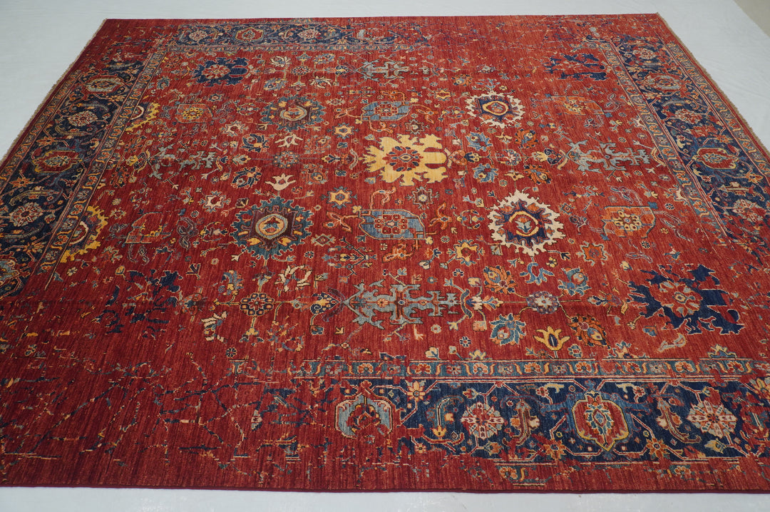 8x10 Red Erase Bidjar Afghan Hand knotted Oriental Rug