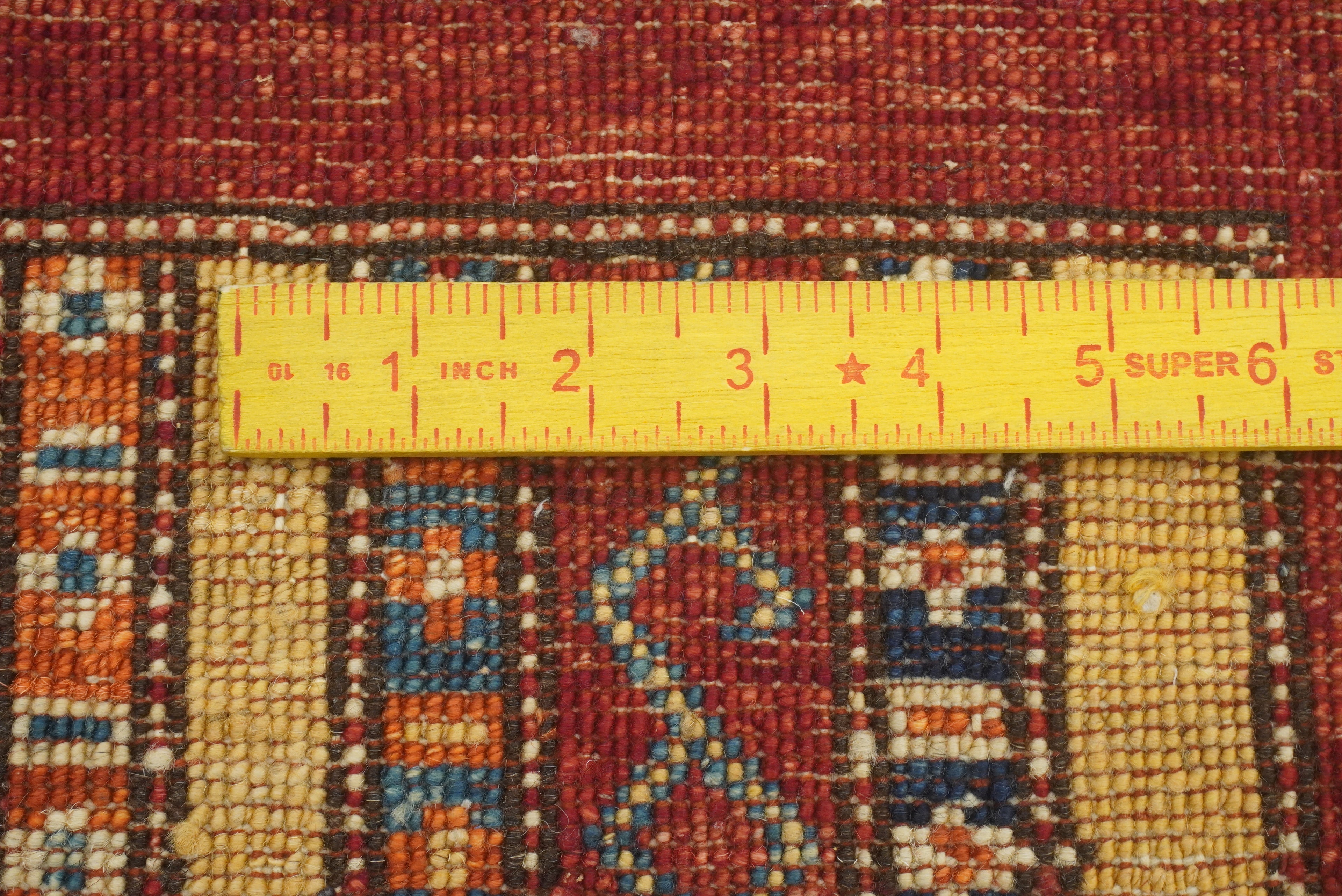 3x4 Red Turkish Style Hand knotted Wool Rug - Yildiz Rugs