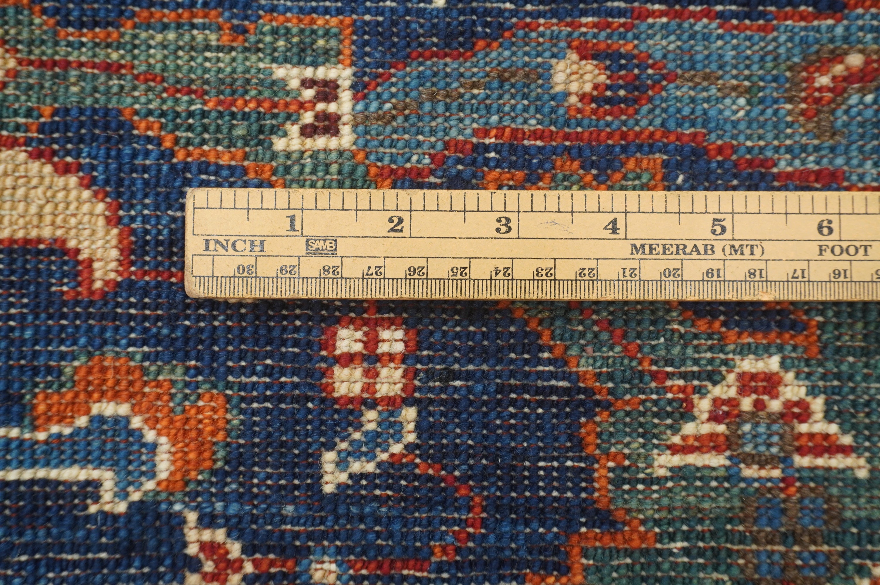 6x12 Navy Blue Bidjar Afghan Hand Knotted Gallery Size Rug - Yildiz Rugs