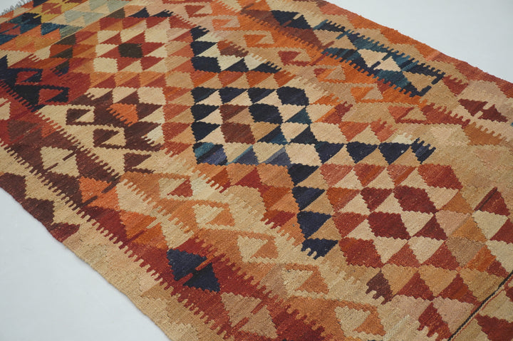 3x6 Afghan Vintage Kilim Handmade Flat weave Wool Kilim Rug