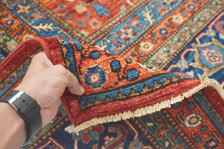 10x14 Red Bidjar Afghan Hand knotted Wool Oriental Rug