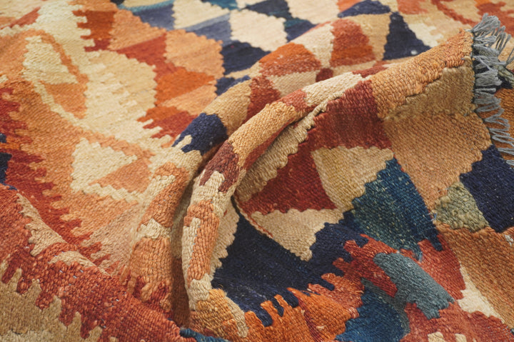 3x6 Afghan Vintage Kilim Handmade Flat weave Wool Kilim Rug