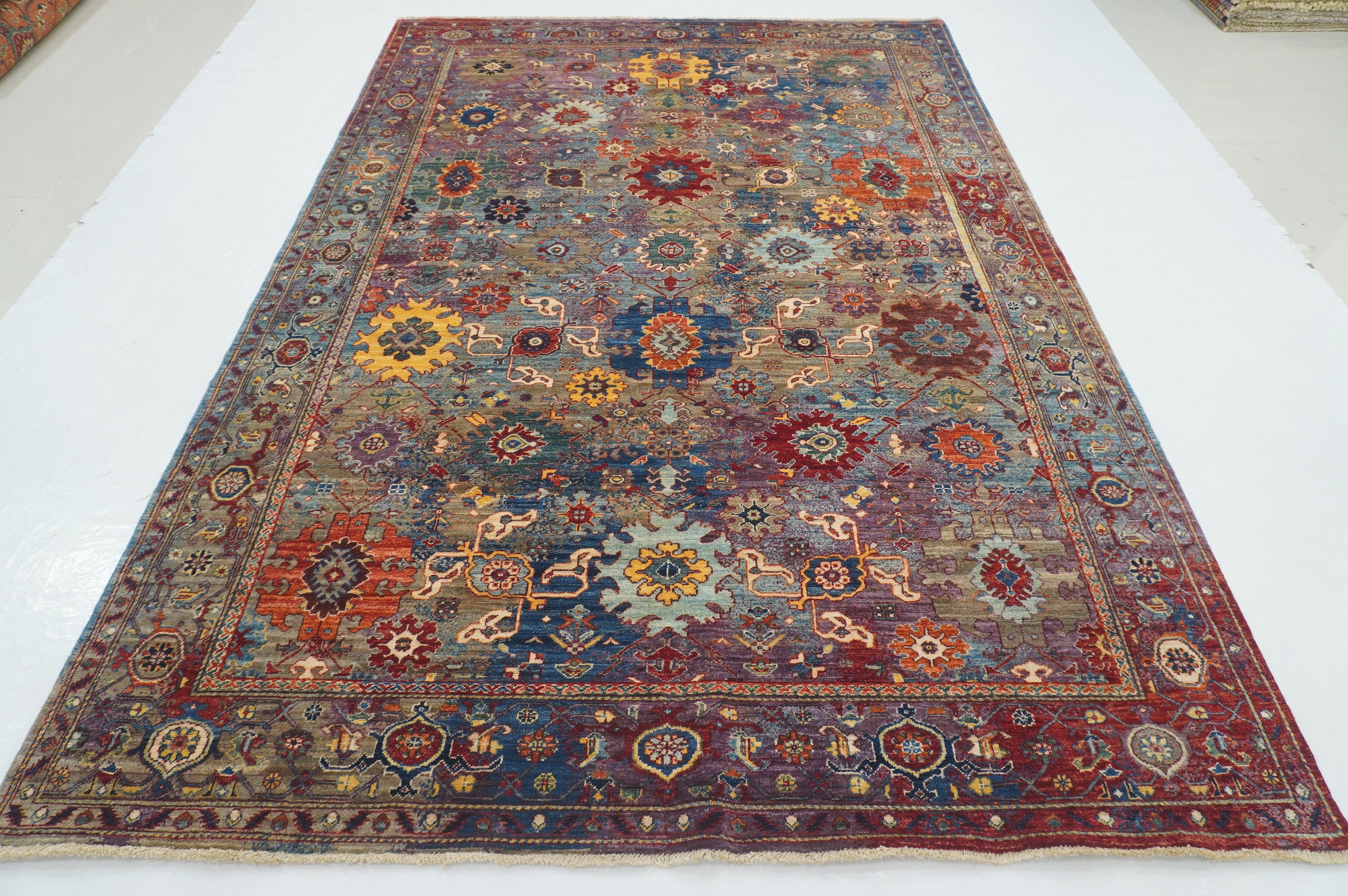 7x10 Gray Modern Bidjar Afghan Hand knotted Wool Oriental Rug - Yildiz Rugs