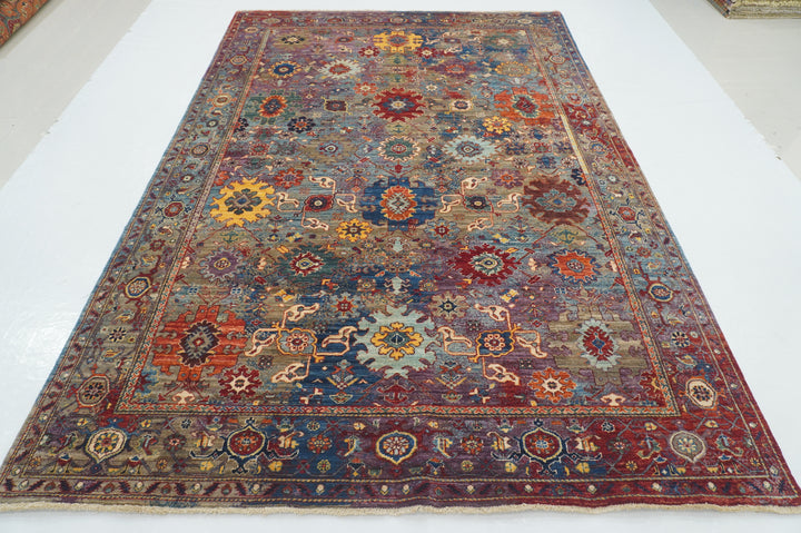 7x10 Gray Modern Bidjar Afghan Hand knotted Wool Oriental Rug - Yildiz Rugs