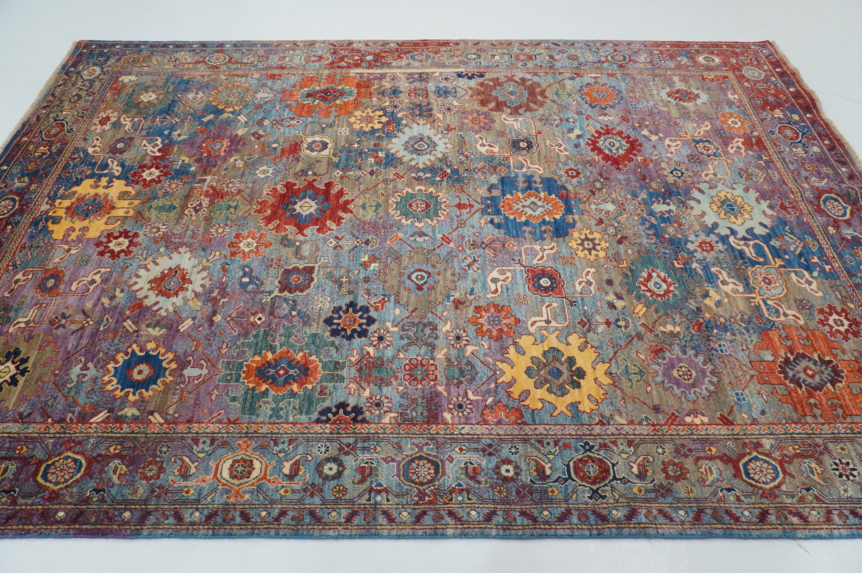 7x10 Gray Modern Bidjar Afghan Hand knotted Wool Oriental Rug - Yildiz Rugs