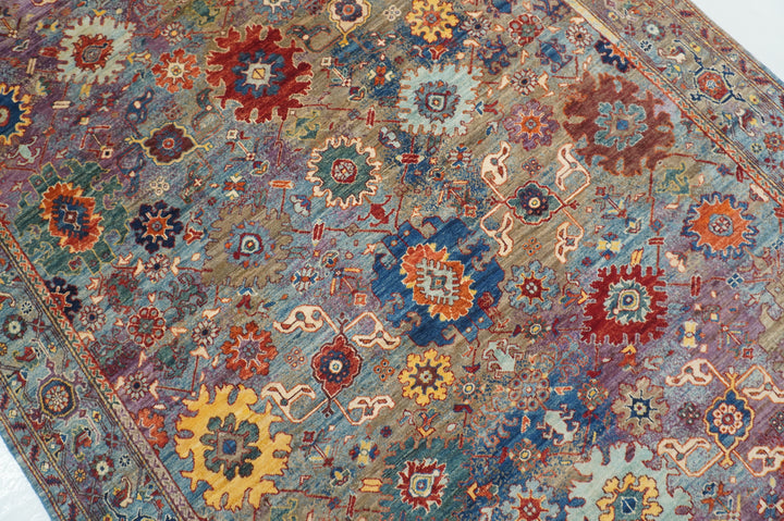 7x10 Gray Modern Bidjar Afghan Hand knotted Wool Oriental Rug - Yildiz Rugs