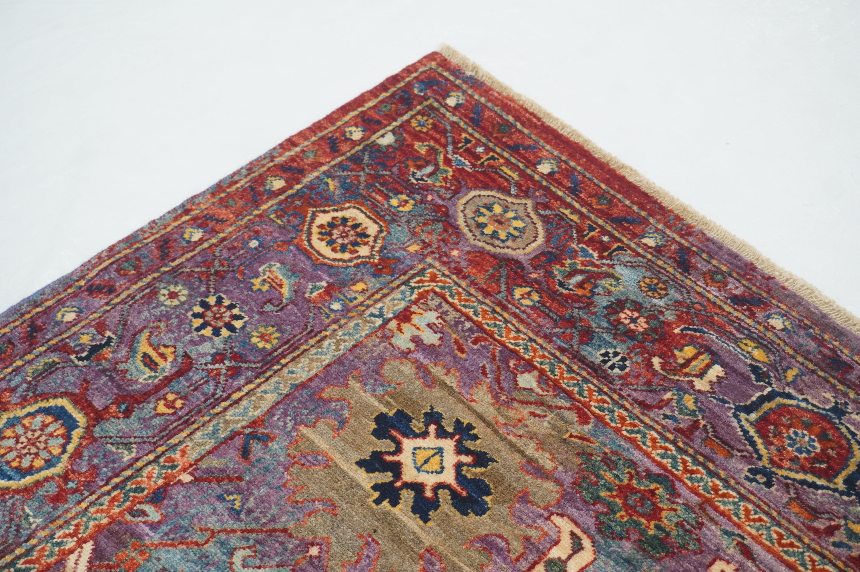 7x10 Gray Modern Bidjar Afghan Hand knotted Wool Oriental Rug - Yildiz Rugs