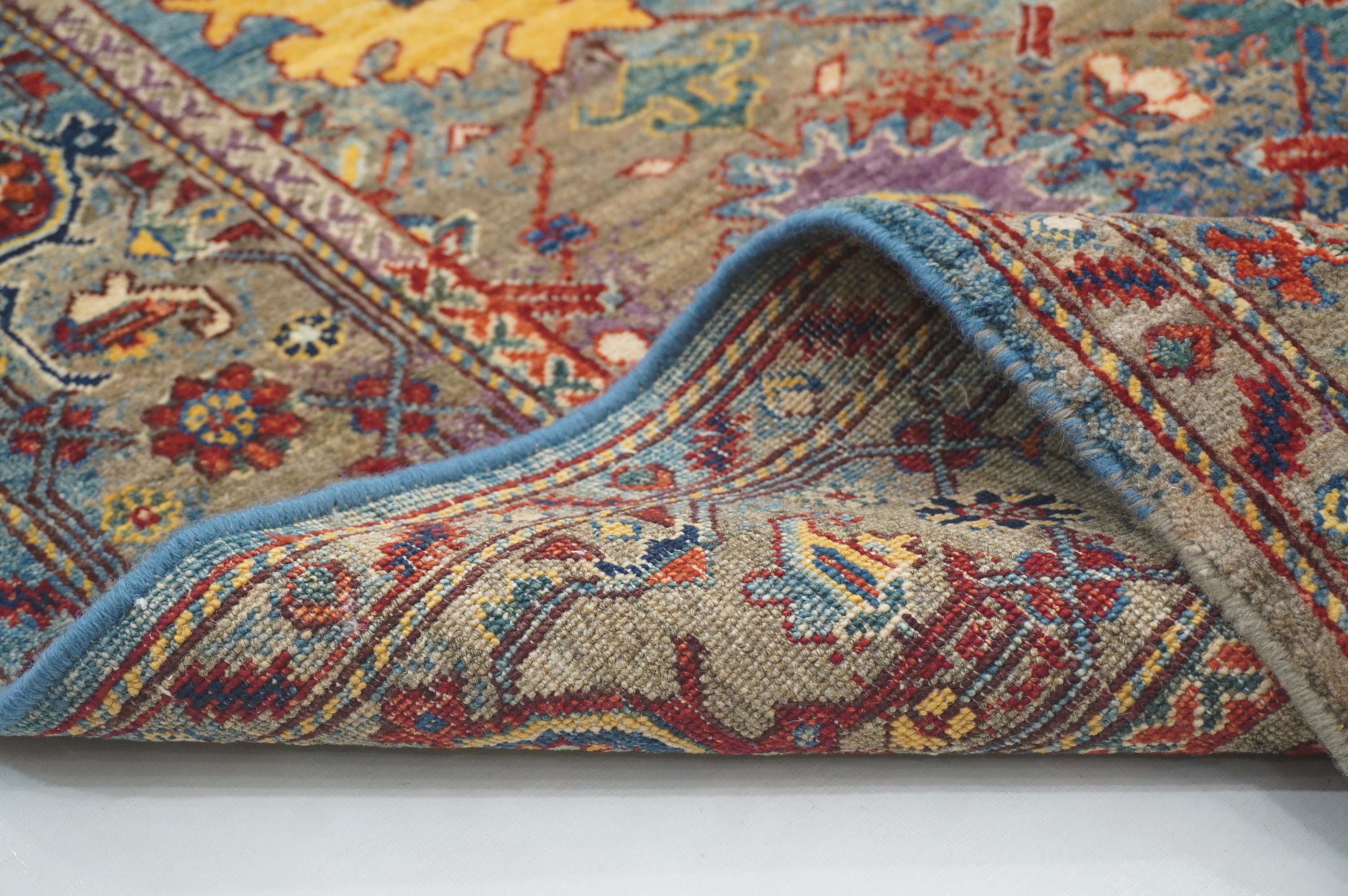 7x10 Gray Modern Bidjar Afghan Hand knotted Wool Oriental Rug - Yildiz Rugs