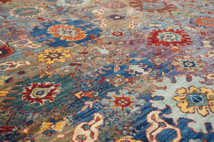 7x10 Gray Modern Bidjar Afghan Hand knotted Wool Oriental Rug - Yildiz Rugs