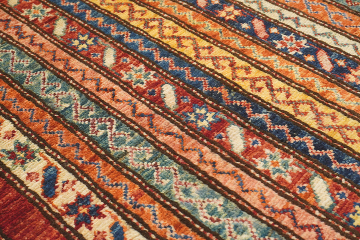 2'3"x6'5" Red Shawl Hand Knotted Wool Runner Rug - Yildiz Rugs