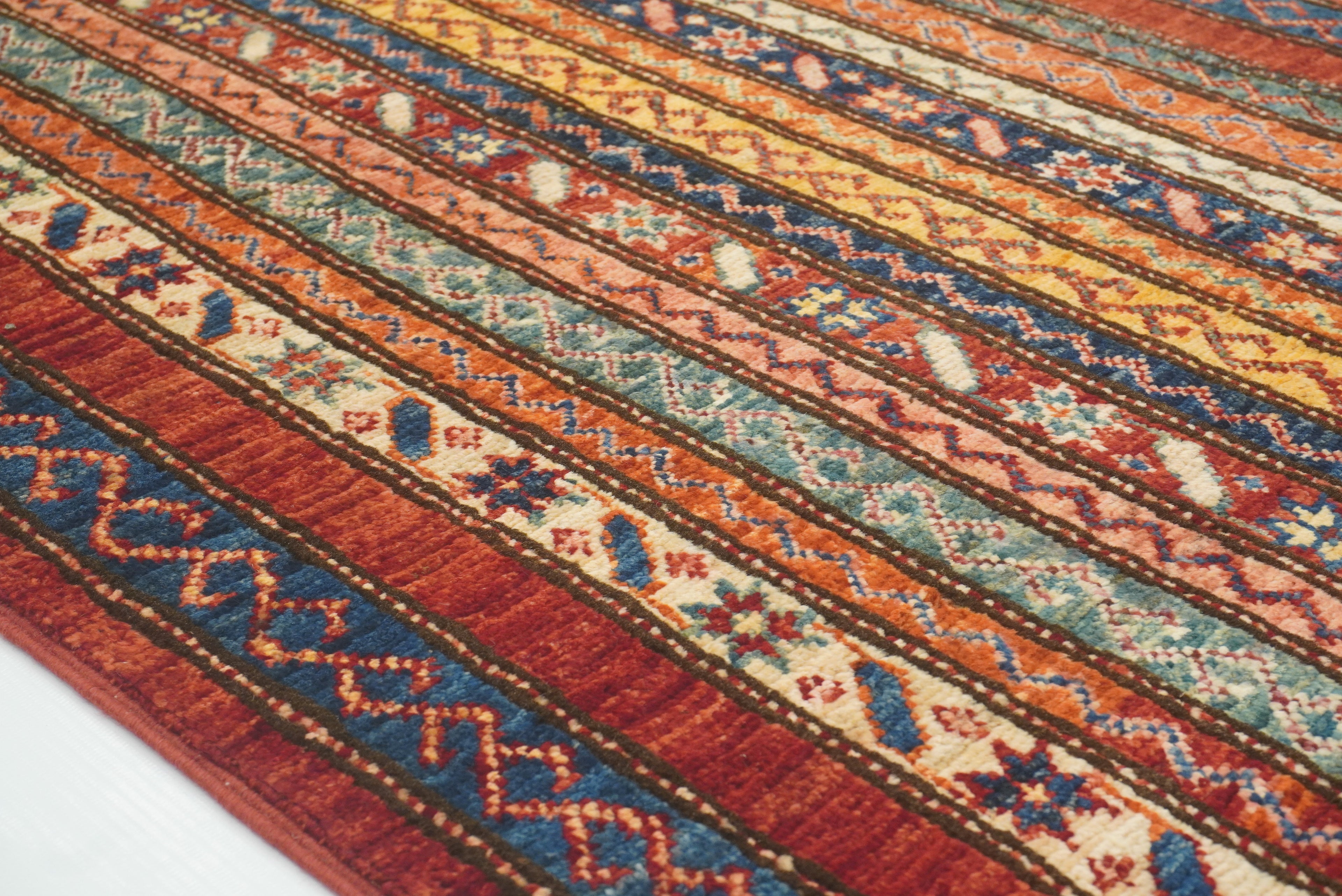 2'3"x6'5" Red Shawl Hand Knotted Wool Runner Rug - Yildiz Rugs
