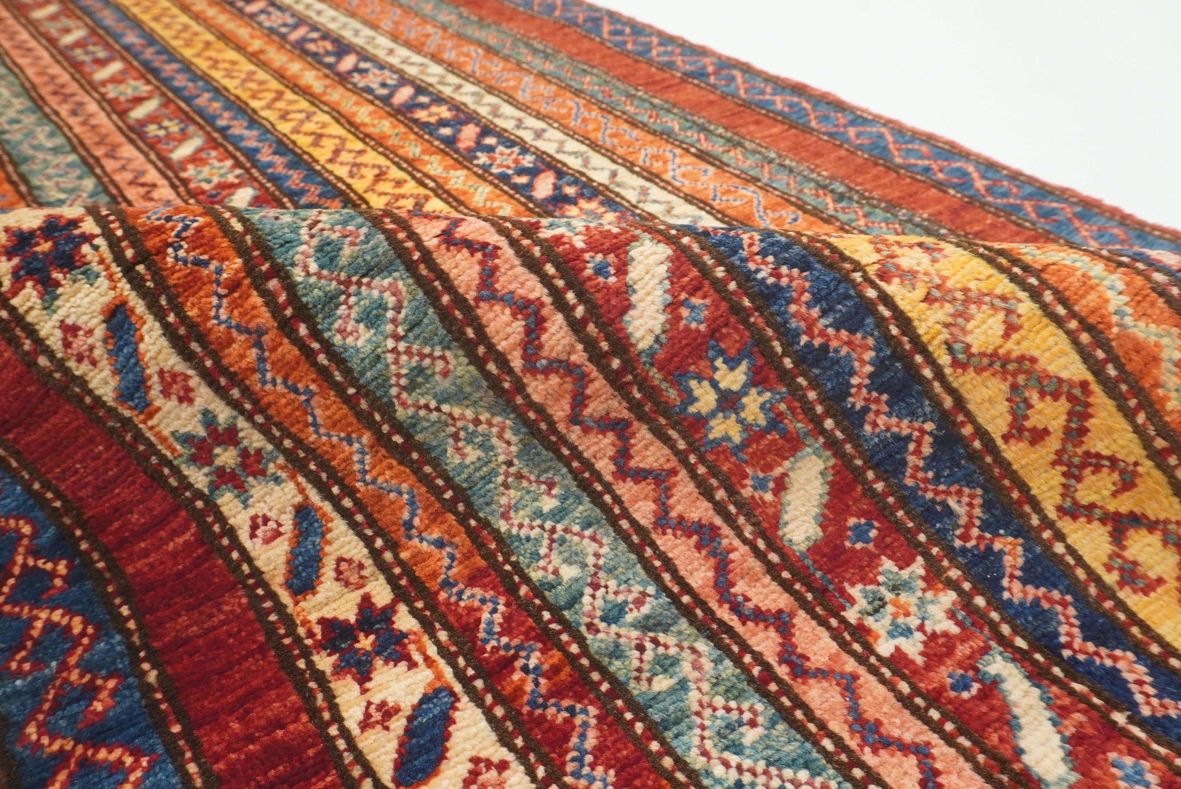 2'3"x6'5" Red Shawl Hand Knotted Wool Runner Rug - Yildiz Rugs