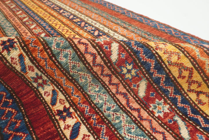2'3"x6'5" Red Shawl Hand Knotted Wool Runner Rug - Yildiz Rugs