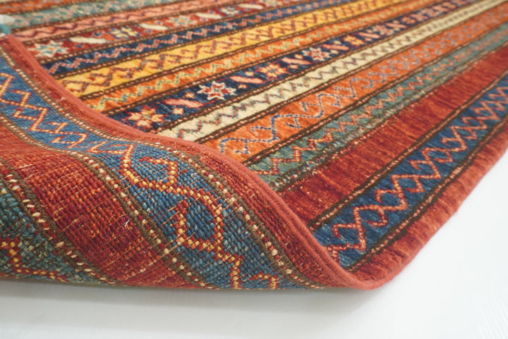 2'3"x6'5" Red Shawl Hand Knotted Wool Runner Rug - Yildiz Rugs