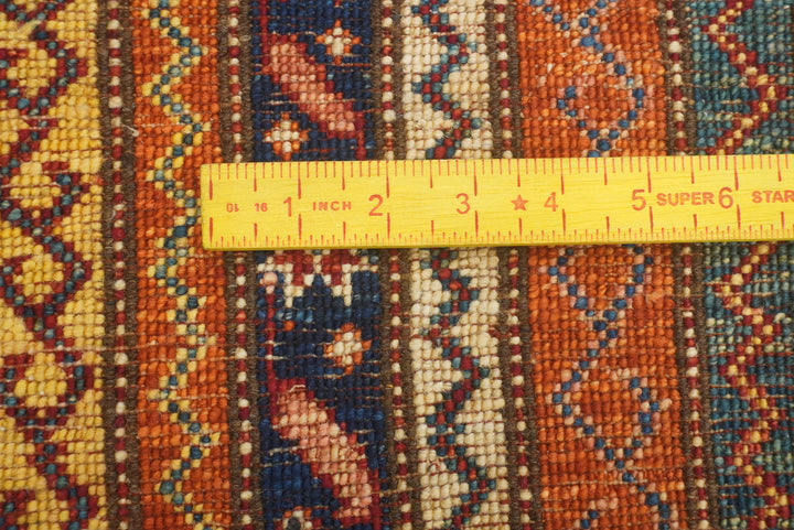 2'3"x6'5" Red Shawl Hand Knotted Wool Runner Rug - Yildiz Rugs