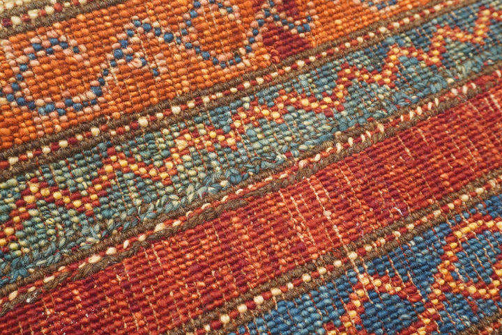 2'3"x6'5" Red Shawl Hand Knotted Wool Runner Rug - Yildiz Rugs