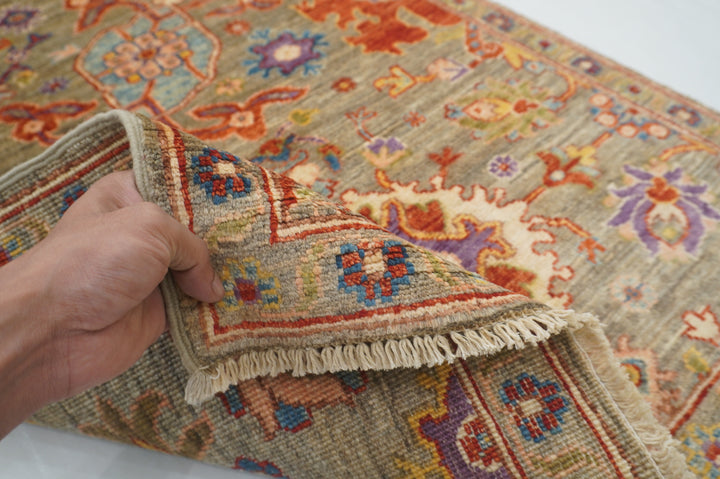 10 ft Beige Gray Bidjar Afghan Hand knotted Oriental Runner Rug