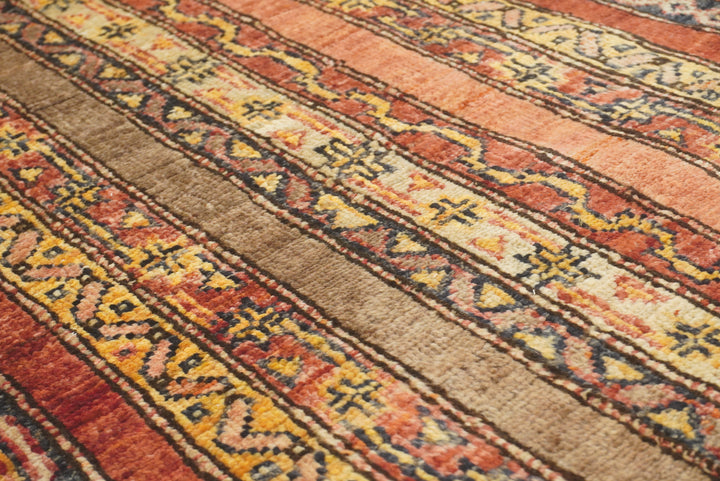 2x5 Red Shaal Turkish Hand knotted Runner Rug - Yildiz Rugs
