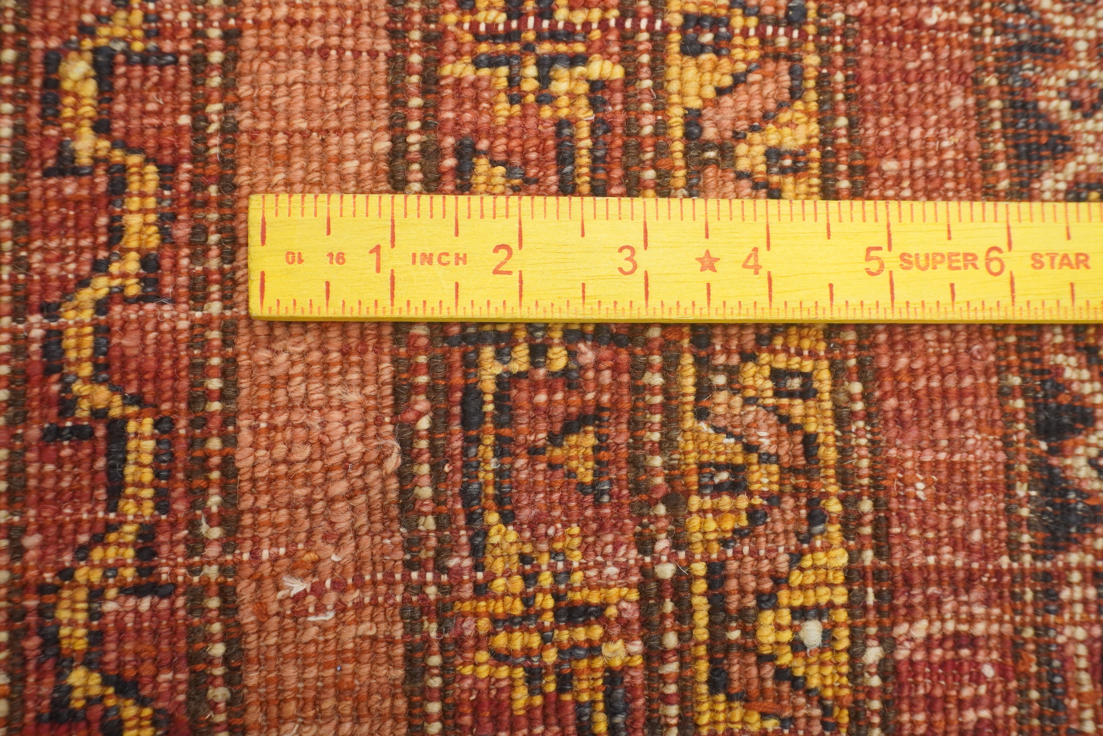 2x5 Red Shaal Turkish Hand knotted Runner Rug - Yildiz Rugs